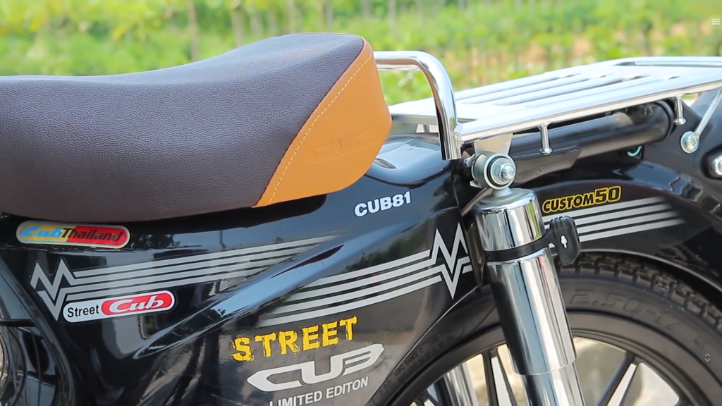 Thiết kế xe máy 50cc Cub Hyosung: Cá tính, chắc khỏe